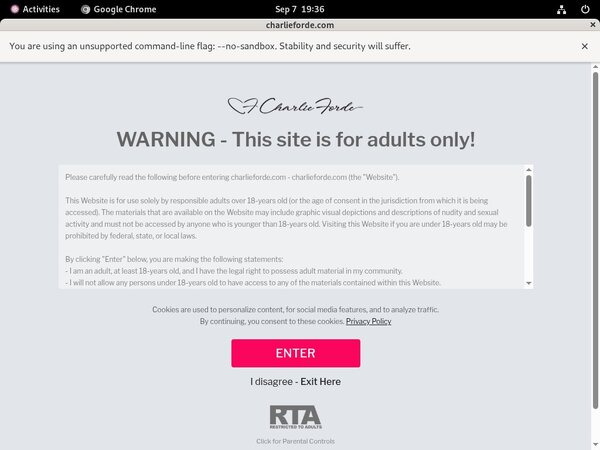 Account Charlieforde.com