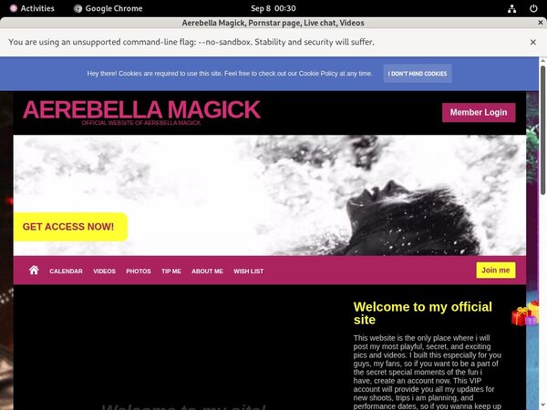 Aerebella Magick Sing Up