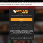 African Lesbians Latest Passwords