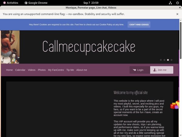 Callmecupcakeyan.modelcentro.com Network Login