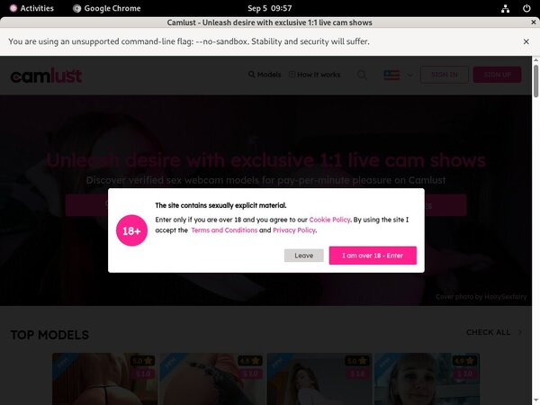 Camlust.com Discount Join Page