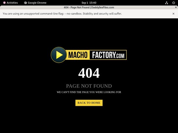 Daily Macho Factory Account