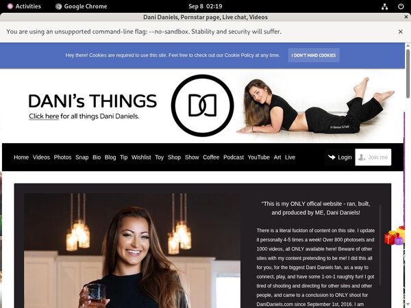 Dani Daniels Join By Text Message