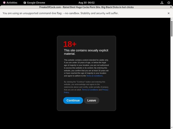 Freaks Of Cock Working Password