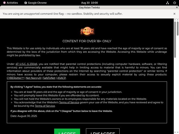 Gay Asian Twinkz Signup Form