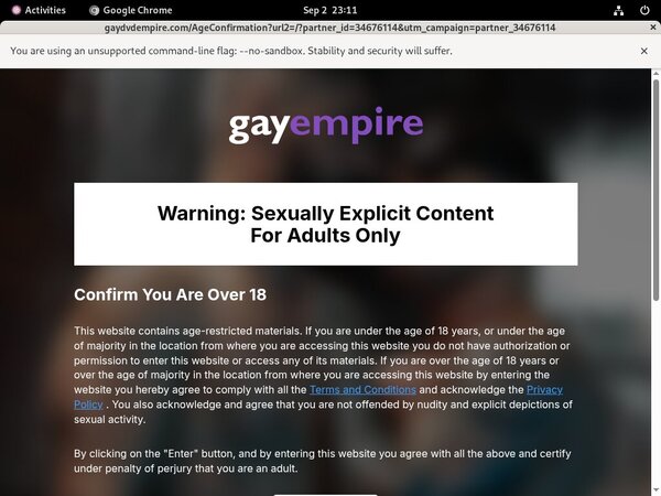 Gaydvdempire.com Porn Login