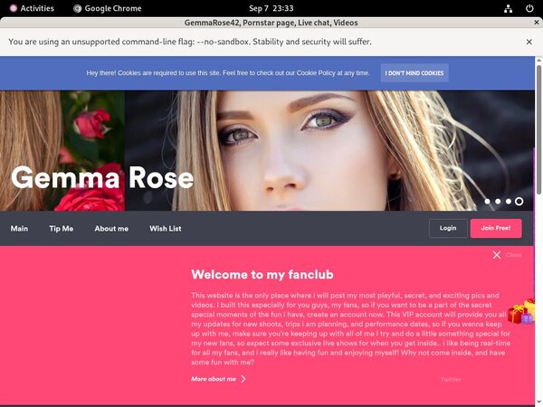 GemmaRose42 Account Password