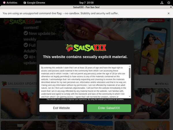 Get Free Salsa XXX Membership Get Free Salsa XXX Membership
