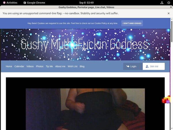 Gushy Goddess Login Password