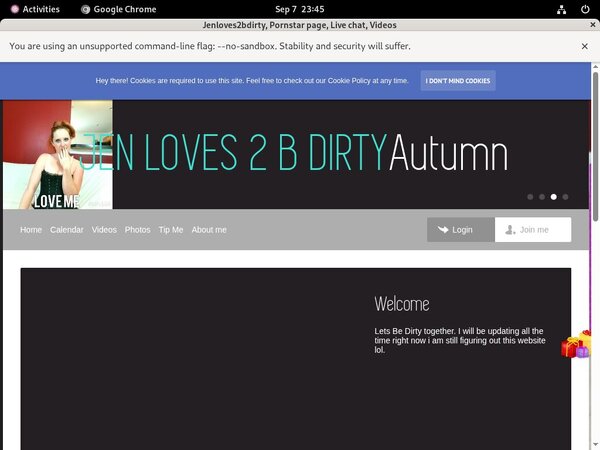 Jenloves2bdirty Porn Account