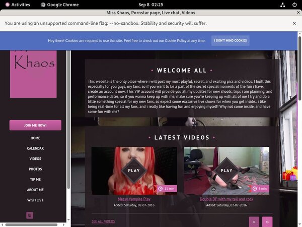 Laydeekhaoscam Site-rip