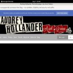Make Audrey Hollander Account
