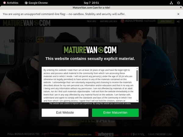 Mature Van Free Trial Discount