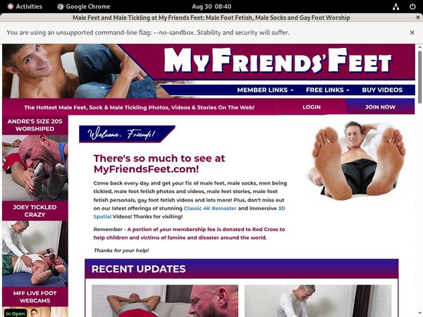 My Friends Feet Join Anonymously