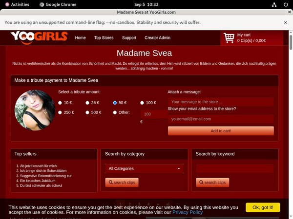 New Madame Svea Accounts