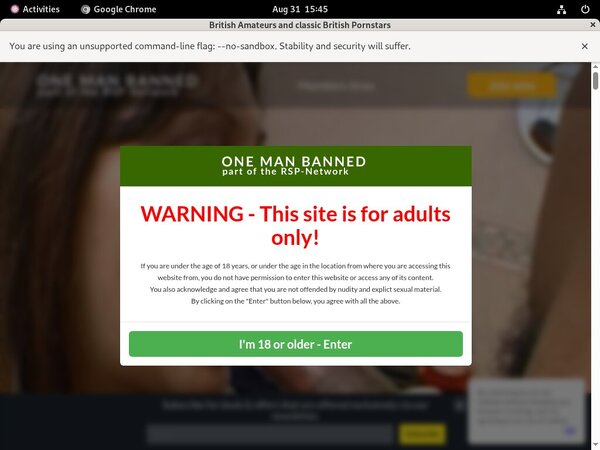 Onemanbanned.tv Discount Join Page