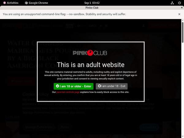 Pinkoclub.com Account Login