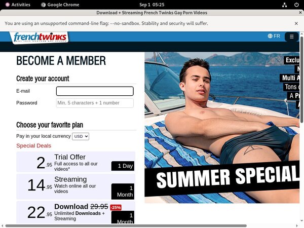 Special French-twinks.com Free Trial