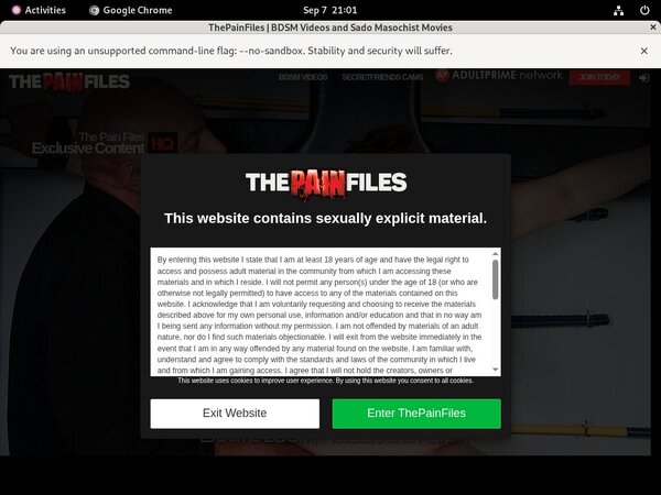 The Pain Files Premium Free Account