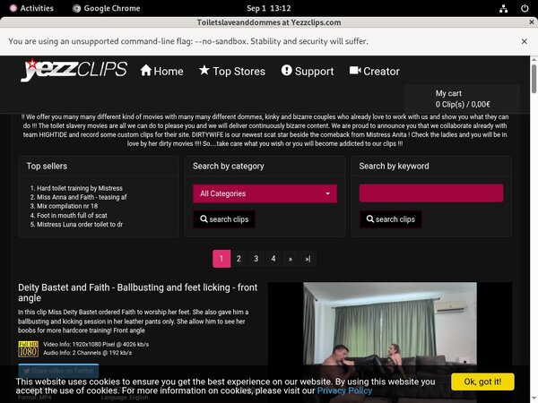 Toiletslaveanddommes Payment