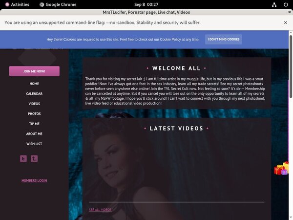 Trixievonlucifer.modelcentro.com Free Account Password