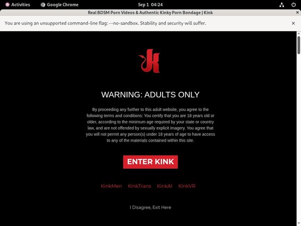 Unlimited Kink Login Codes