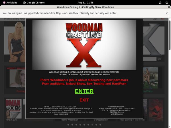 Woodmancastingx.com Hacked Account