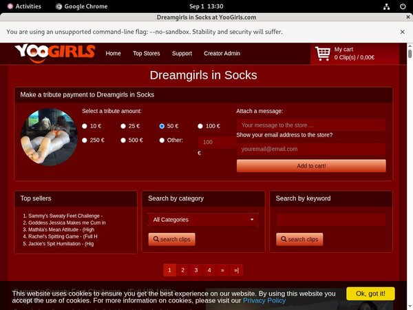 Yoogirls.com Renew Password