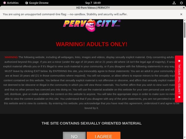 Pervcity Billing Form